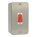 45AMP D.P 2GANG SWITCH METALCLAD SURFACE